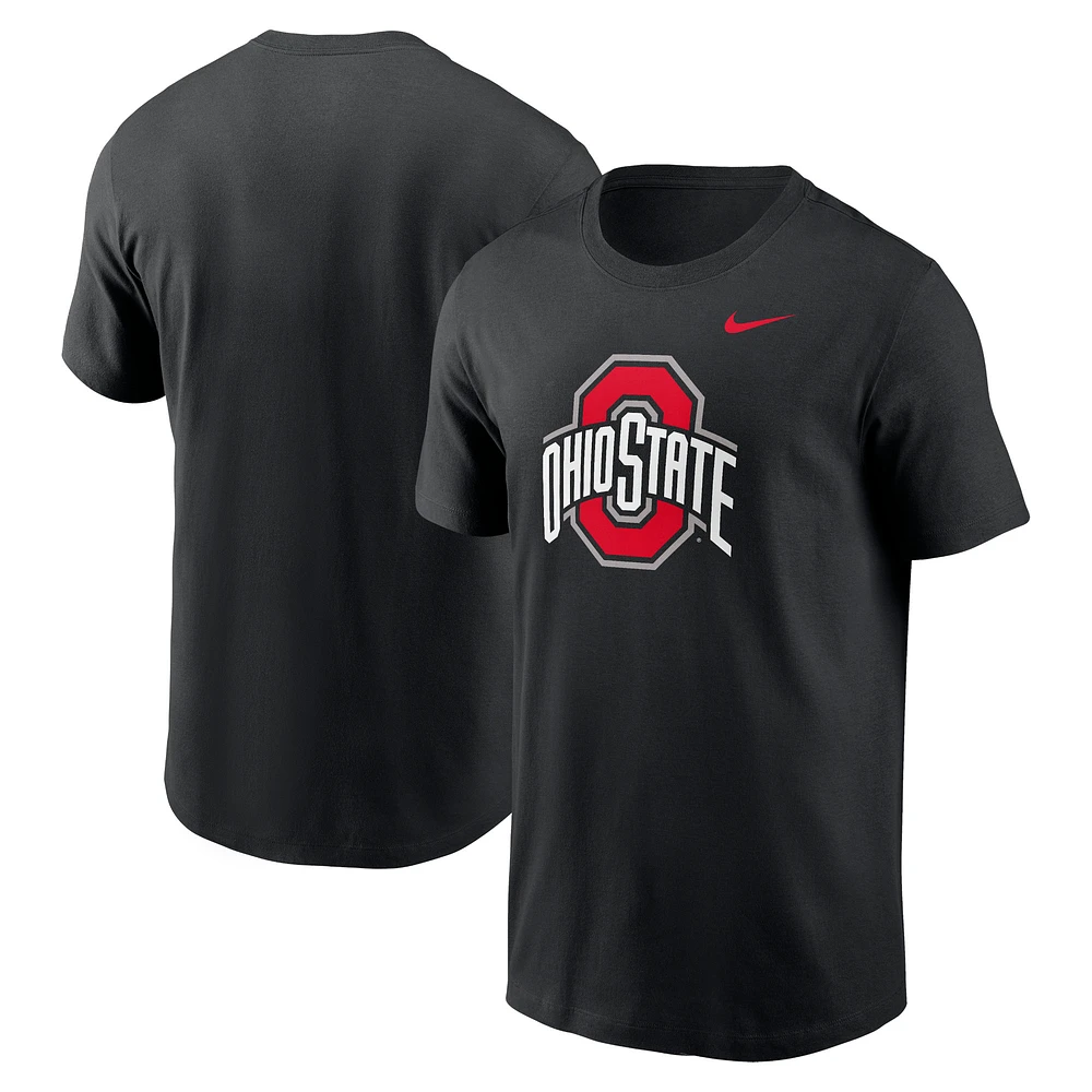 T-shirt Nike noir avec logo Ohio State Buckeyes Primetime Evergreen pour homme