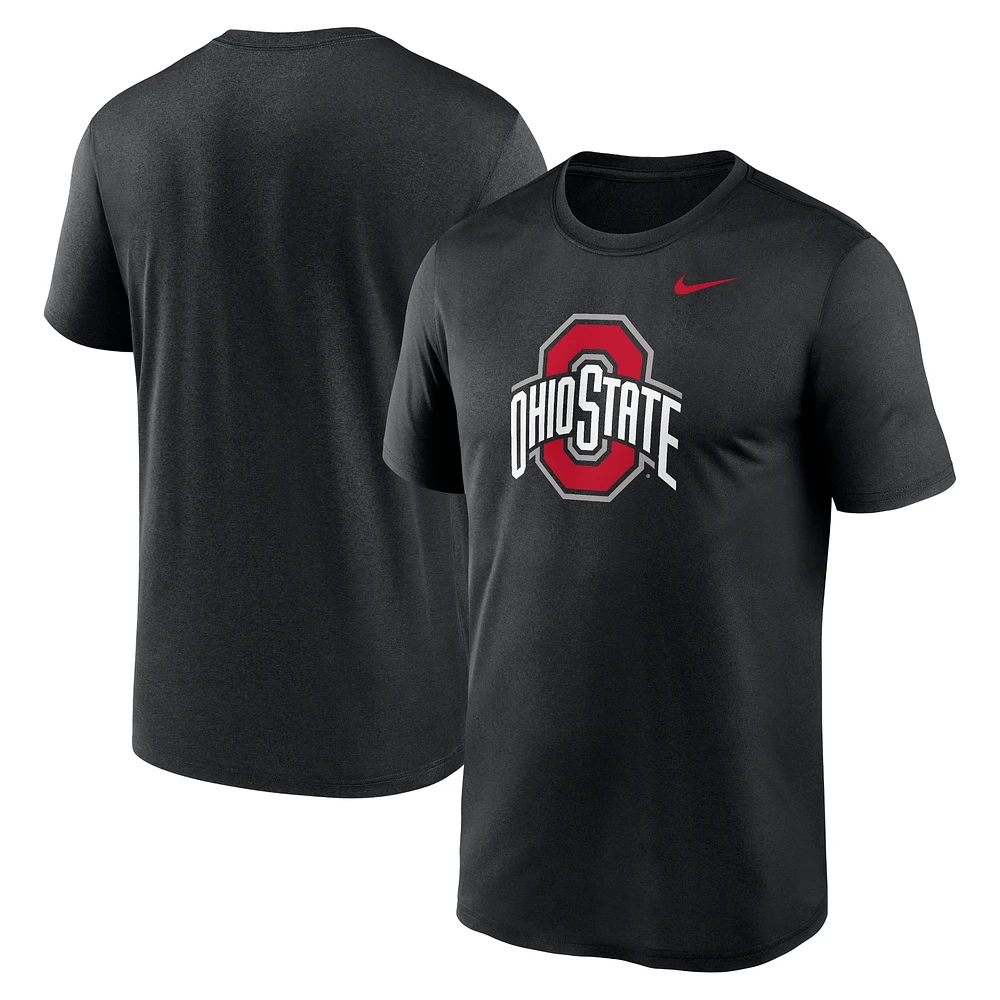 T-shirt Nike noir avec logo Ohio State Buckeyes Primetime Legend pour homme