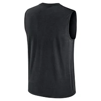 Men's Nike Black Ohio State Buckeyes Primetime Legend Mascot Lock Up Performance Muscle Tank Top