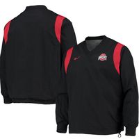 Men's Nike Black Ohio State Buckeyes Rev Pullover Windbreaker Jacket