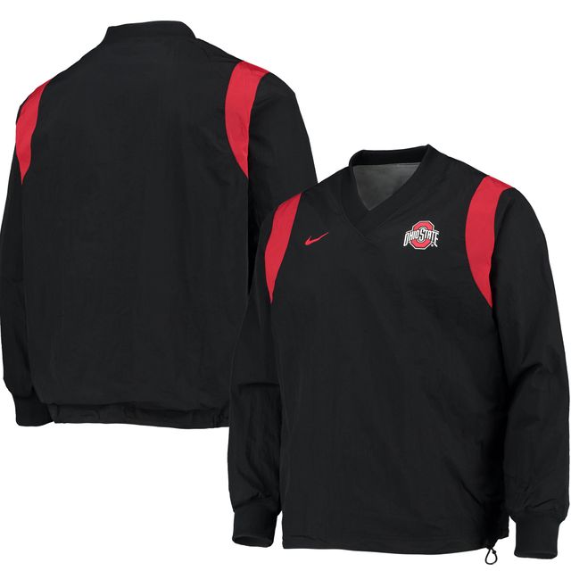 Veste coupe-vent Nike Ohio State Buckeyes Rev pour homme, noire