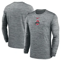 T-shirt Nike à manches longues Performance Anthracite Ohio State Buckeyes 2025 pour homme