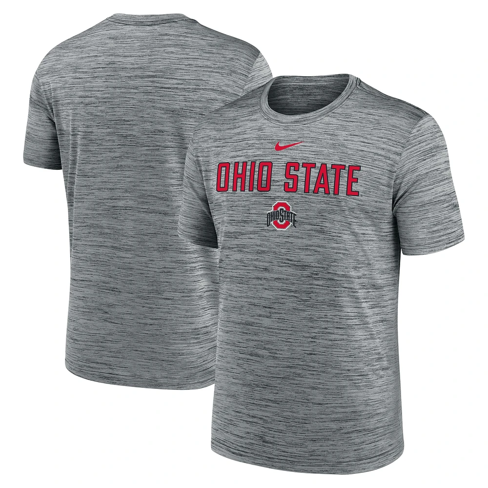 T-shirt Nike Performance Anthracite Ohio State Buckeyes 2025 pour homme