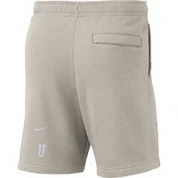 Short en polaire Ohio State Buckeyes Nike crème pour homme