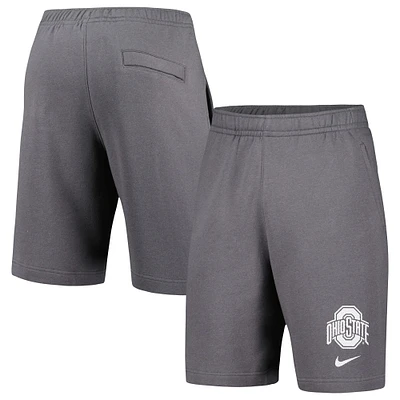 Short en polaire Ohio State Buckeyes Nike gris pour homme