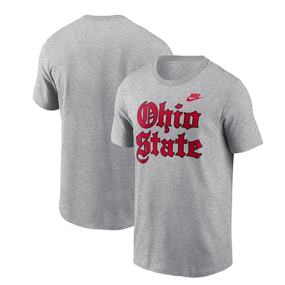 Men's Nike Gray Ohio State Buckeyes Old English T-Shirt