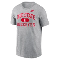 Men's Nike Heather Gray Ohio State Buckeyes Legacy Alma Mater T-Shirt