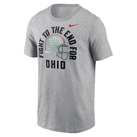 Men's Nike Heather Gray Ohio State Buckeyes Local Song T-Shirt