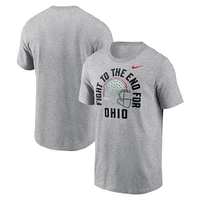 Men's Nike Heather Gray Ohio State Buckeyes Local Song T-Shirt