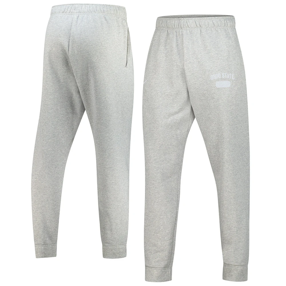 Men's Nike Heathered Gray Ohio State Buckeyes Saturday Fleece Pants