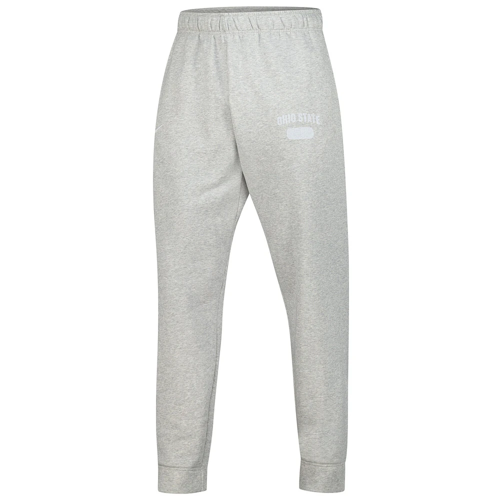 Men's Nike Heathered Gray Ohio State Buckeyes Saturday Fleece Pants