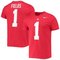 Nike / Men's Ohio State Buckeyes Justin Fields #1 Scarlet Dri-FIT Game Football  Jersey