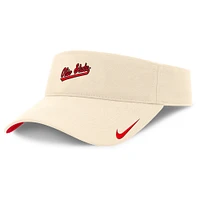 Men's Nike Natural Ohio State Buckeyes Primetime Ace Adjustable Visor
