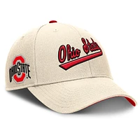 Men's Nike Natural Ohio State Buckeyes Primetime Rise Adjustable Hat