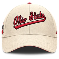 Men's Nike Natural Ohio State Buckeyes Primetime Rise Adjustable Hat