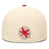 Casquette ajustée Nike Natural Ohio State Buckeyes Primetime True Performance pour homme