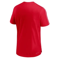 Men's Nike Scarlet Ohio State Buckeyes 2024 Sideline Coach Performance Top