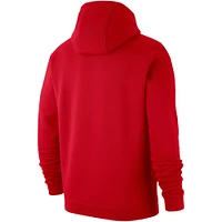 Men's Nike Scarlet Ohio State Buckeyes Basketball Club Fleece Pullover Hoodie