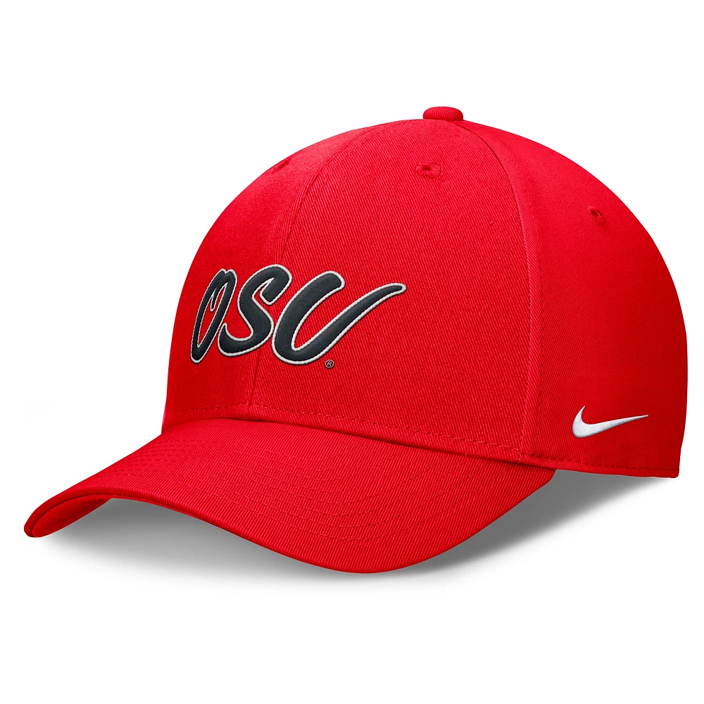 Men's Nike Scarlet Ohio State Buckeyes Club Adjustable Hat