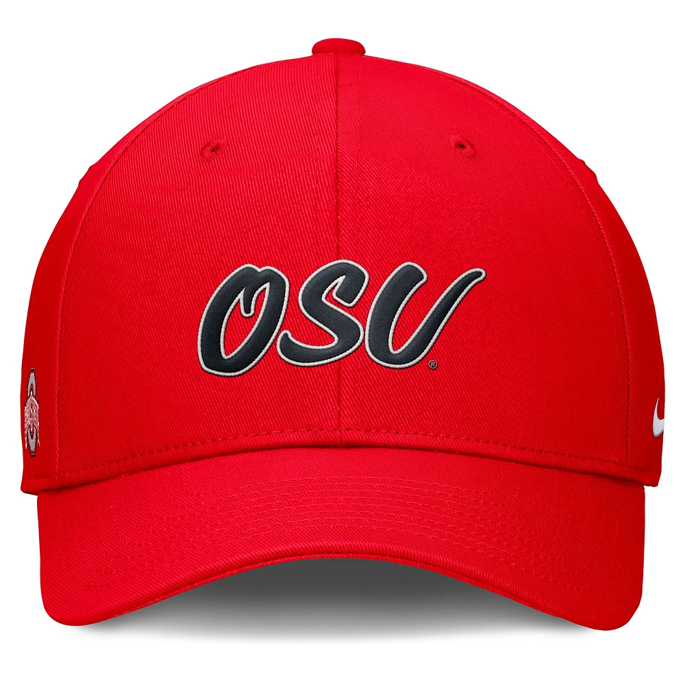 Men's Nike Scarlet Ohio State Buckeyes Club Adjustable Hat