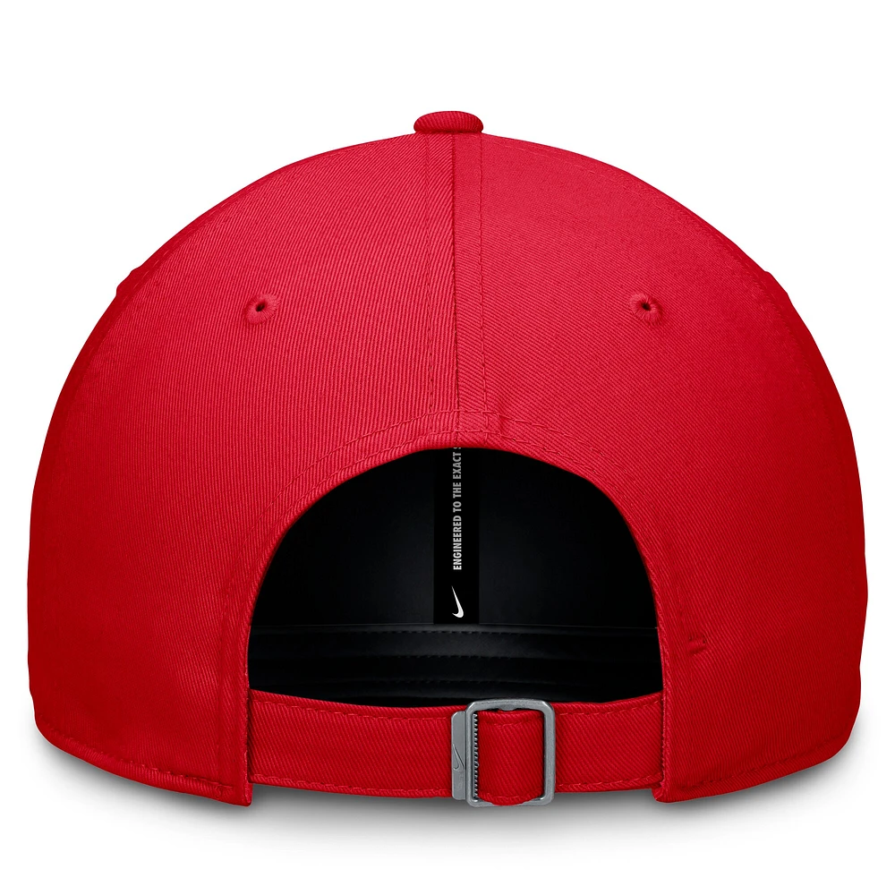 Men's Nike Scarlet Ohio State Buckeyes Club Adjustable Hat