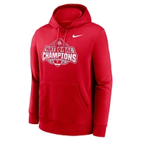 Men's Nike Scarlet Ohio State Buckeyes College Football Playoff 2024 National Champions Official Logo Pullover Hoodie