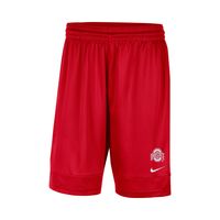 Men's Nike Scarlet Ohio State Buckeyes Fast Break Team Performance Shorts