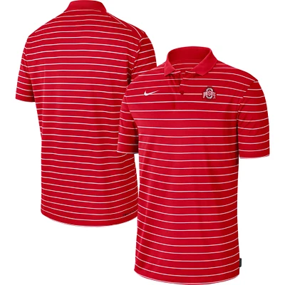 Men's Nike Scarlet Ohio State Buckeyes Icon Victory Coaches 2023 Early Season Performance Polo