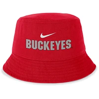 Men's Nike Scarlet Ohio State Buckeyes Local Apex Bucket Hat