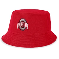 Chapeau bob Apex local Nike Scarlet Ohio State Buckeyes pour homme