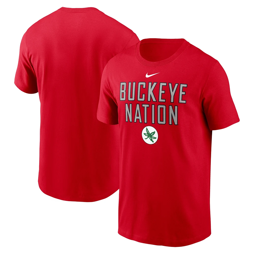 Men's Nike Scarlet Ohio State Buckeyes Local Campus T-Shirt