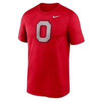 T-shirt Nike Scarlet Ohio State Buckeyes Primetime Legend avec logo alternatif pour homme