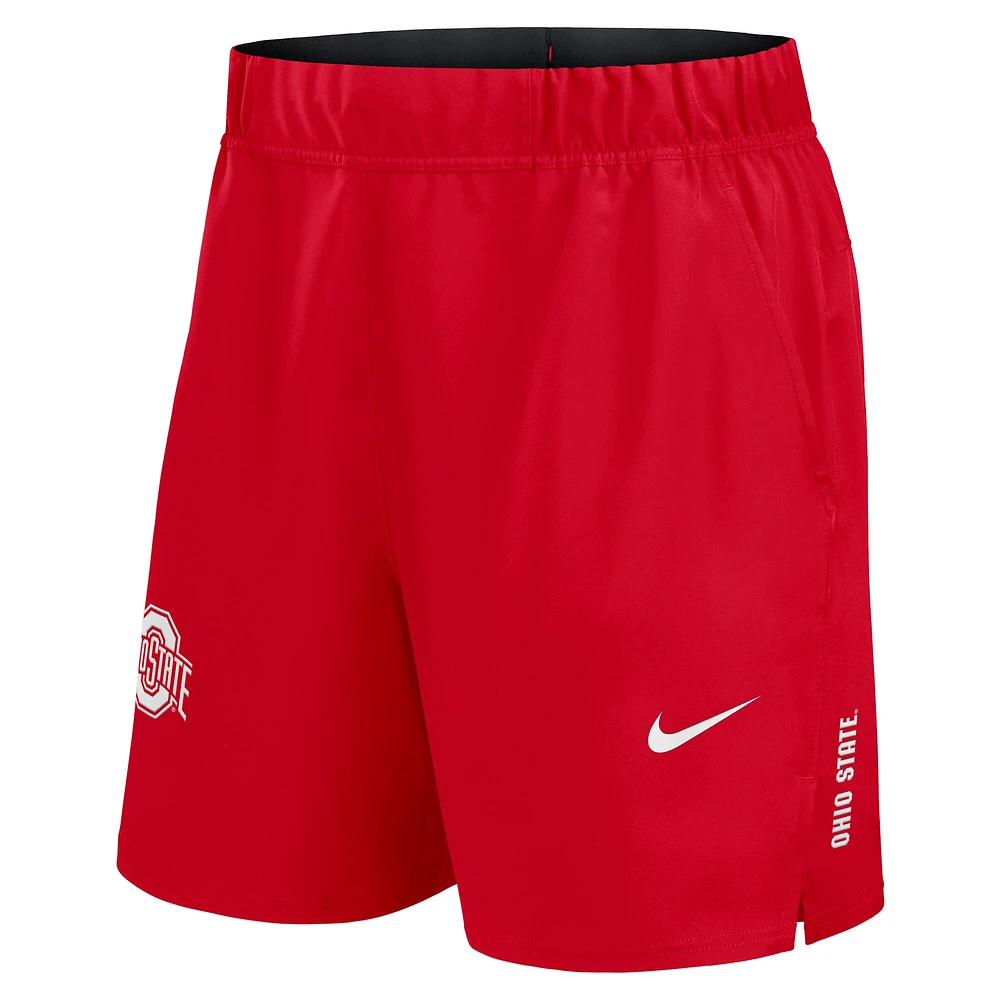 Short Nike Scarlet Ohio State Buckeyes Primetime Woven Victory Performance pour homme
