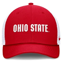 Men's Nike  Scarlet Ohio State Buckeyes Rise Performance Adjustable Trucker Hat