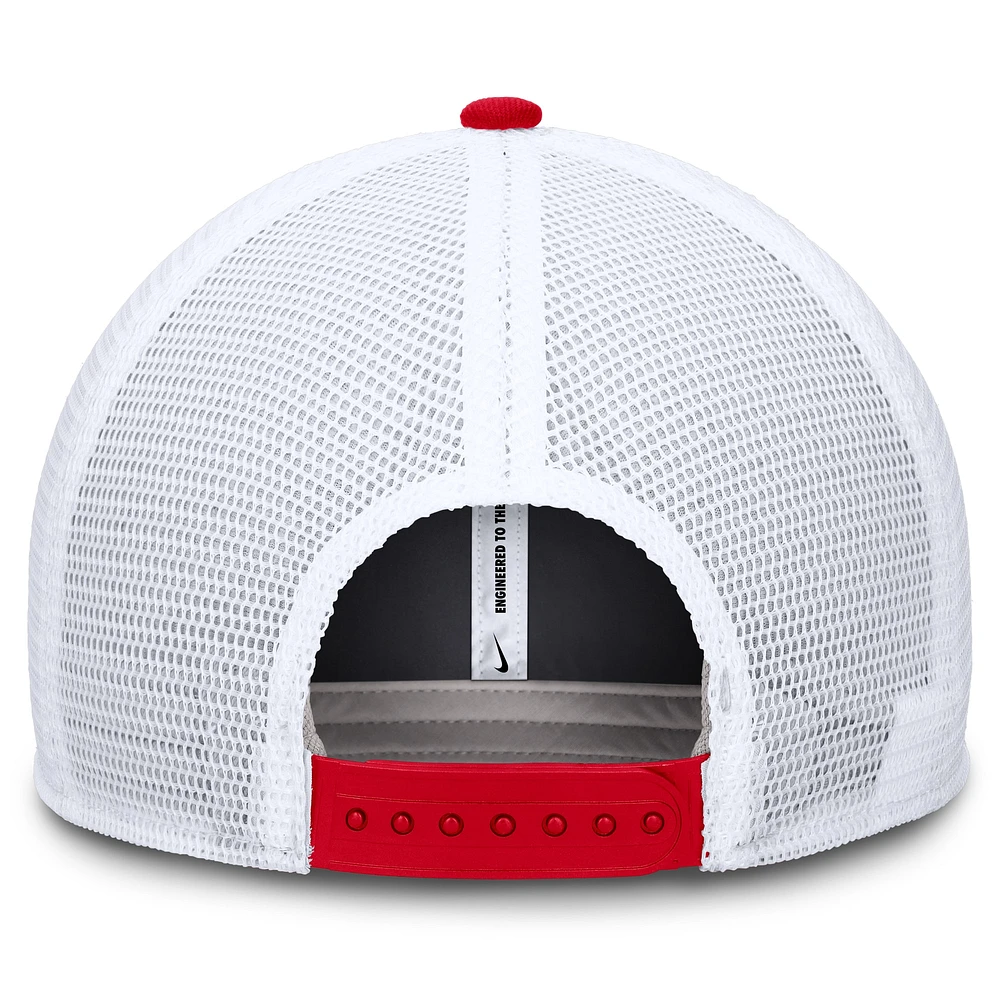 Men's Nike  Scarlet Ohio State Buckeyes Rise Performance Adjustable Trucker Hat