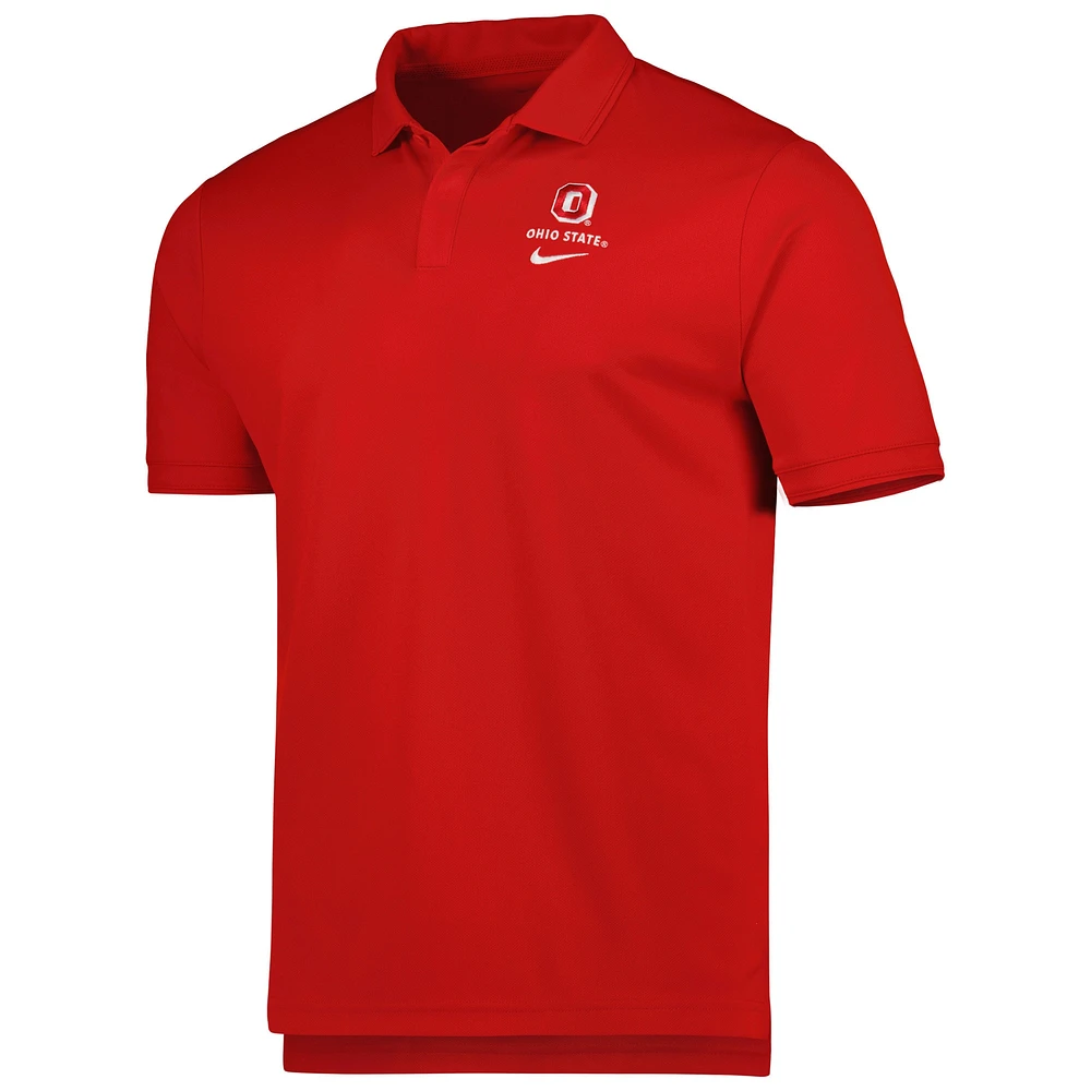 Men's Nike Scarlet Ohio State Buckeyes UV Performance Polo