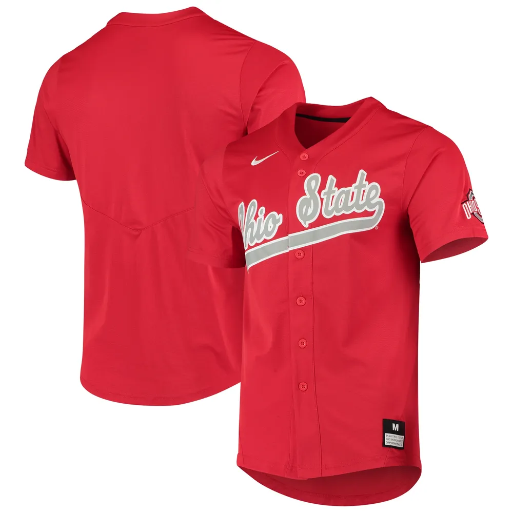 Nike Men's Ohio State Buckeyes Scarlet Dri-FIT Replica Baseball Jersey