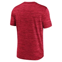 Men's Nike Scarlet Ohio State Buckeyes Velocity Baseball Wordmark Stack Performance T-Shirt
