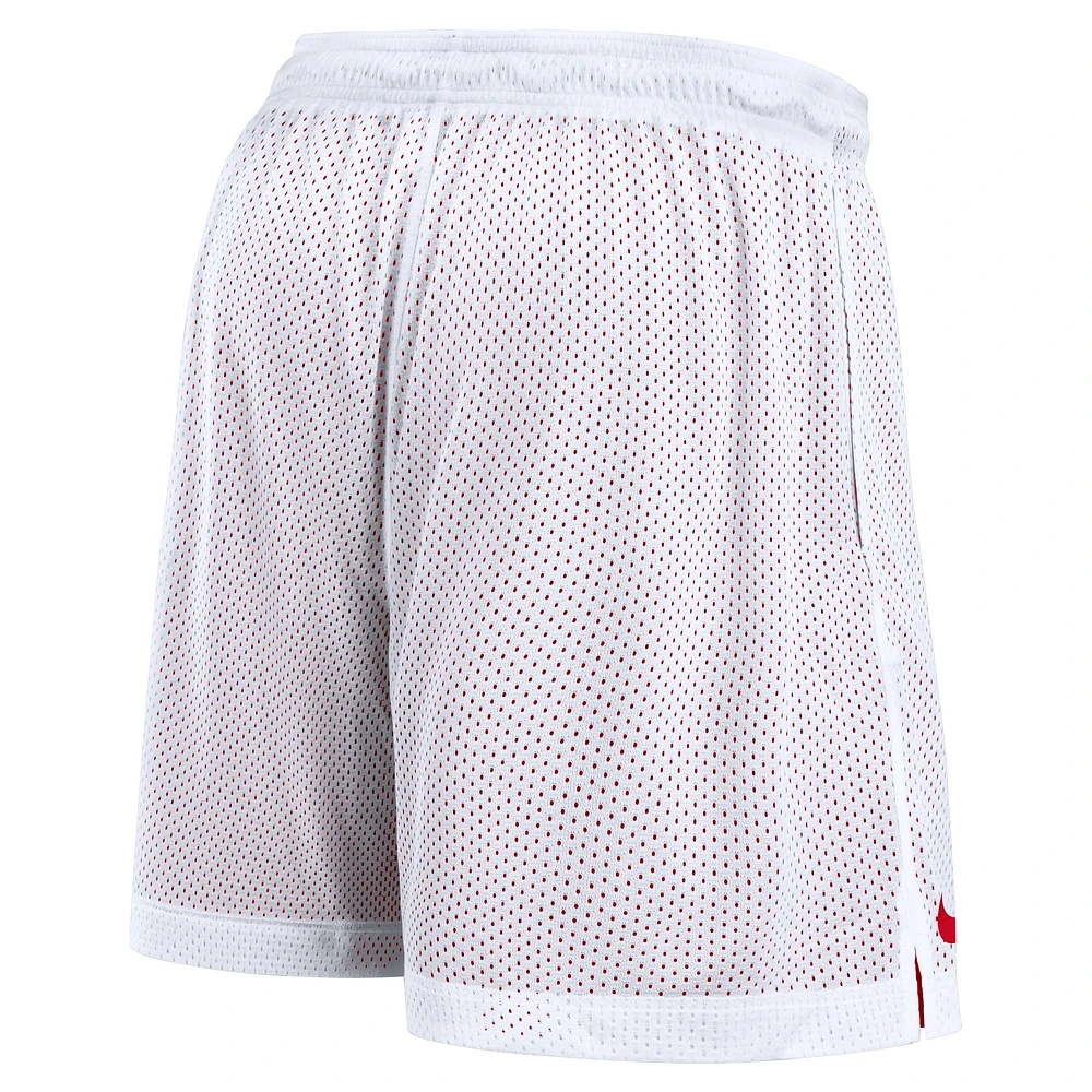 Short de sport réversible Nike Primetime Ohio State Buckeyes blanc/écarlate pour homme