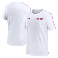 Haut de performance Nike Ohio State Buckeyes 2024 Sideline Coach pour homme blanc