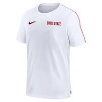 Haut de performance Nike Ohio State Buckeyes 2024 Sideline Coach pour homme blanc