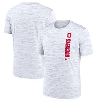 T-shirt Nike blanc Ohio State Buckeyes 2024 Sideline Velocity Performance pour homme