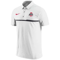 Men's Nike White Ohio State Buckeyes Coaches Performance Polo