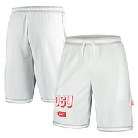 Short de performance Nike Ohio State Buckeyes DNA 3.0 blanc pour homme