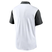 Polo Nike blanc Ohio State Buckeyes Primetime Campus Vapor Performance pour homme