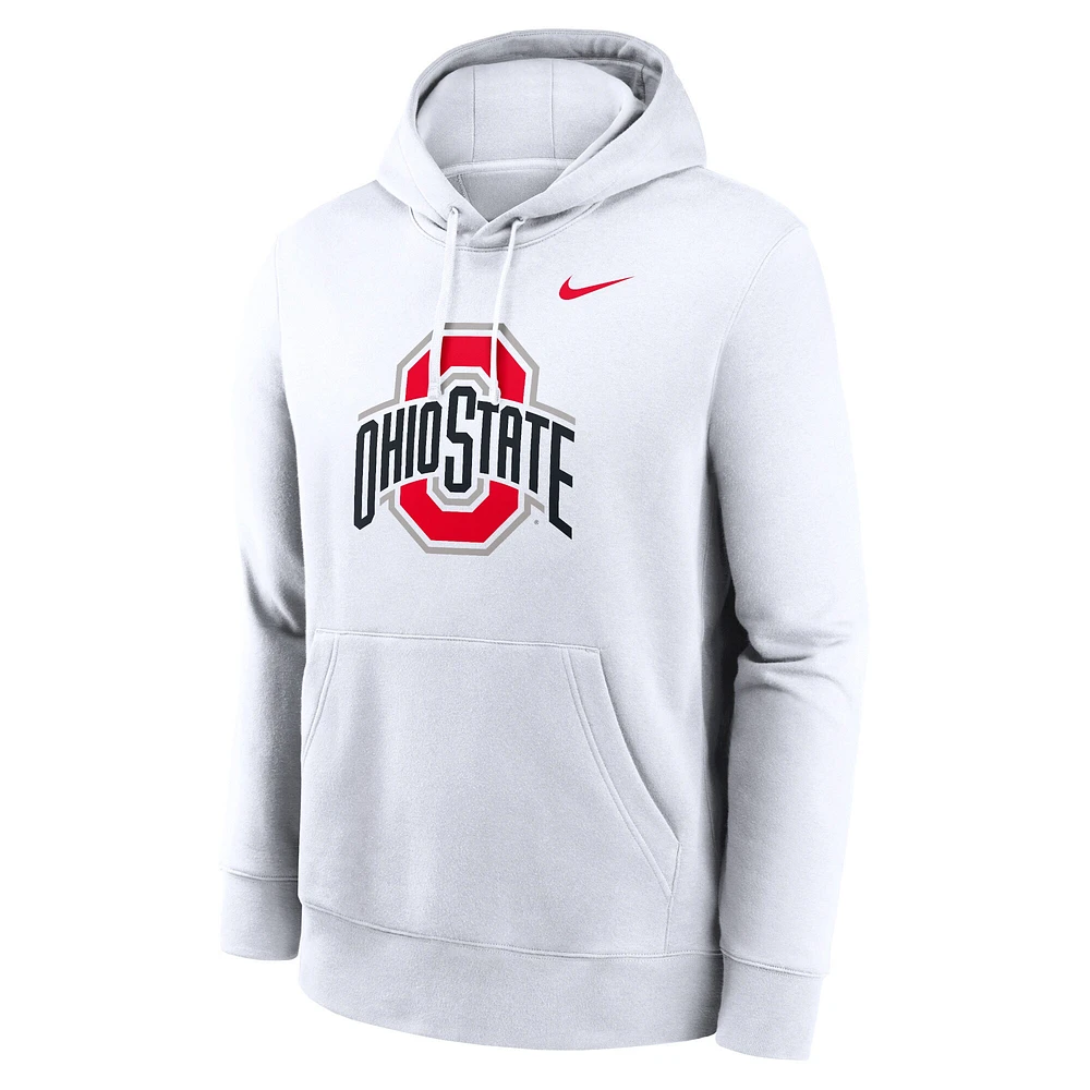 Sweat à capuche en polaire Nike Ohio State Buckeyes Primetime Club pour homme