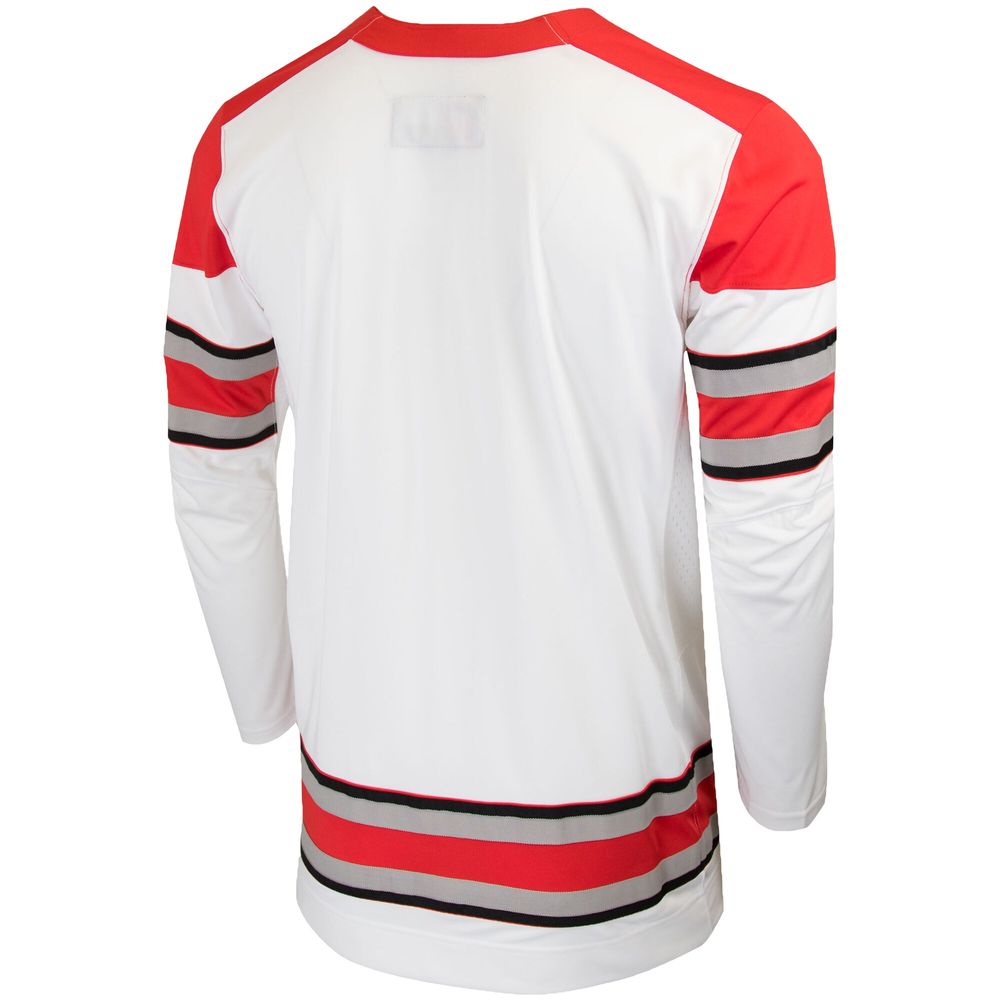 Men's Nike White Ohio State Buckeyes Replica College Hockey Jersey