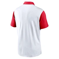 Polo Nike Vapor Performance blanc pour homme Ohio State Buckeyes