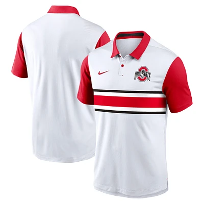 Men's Nike White Ohio State Buckeyes Vapor Performance Polo