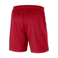 Short de performance réversible Nike x LeBron James Scarlet/Gris Ohio State Buckeyes pour Homme